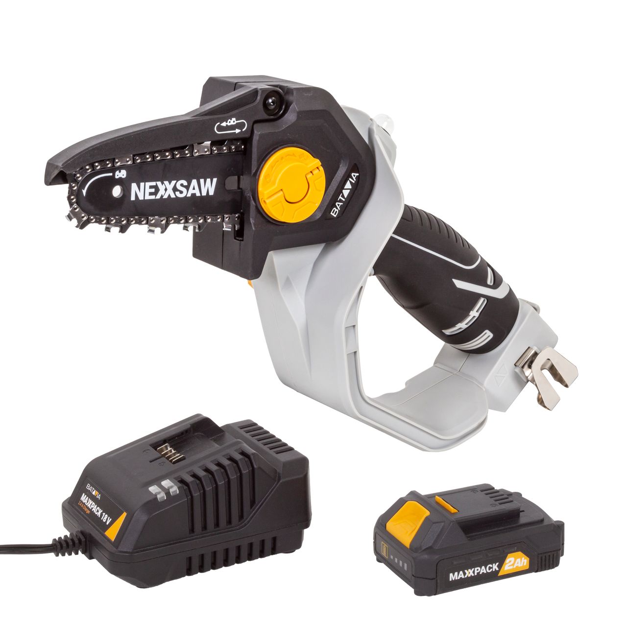 Batavia Nexxsaw V3 18V Akku-Einhand-Kettensäge 6' Mit 1 x Akku 2Ah und 1 x Ladegerät 2.4A