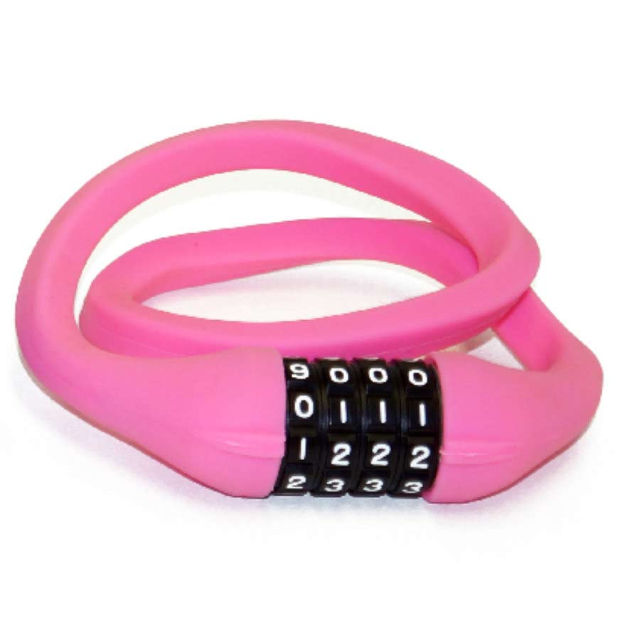 Fahrradzahlenschloss, 12x600 mm, in pink, von Maxxus, 1 Stück - ATU