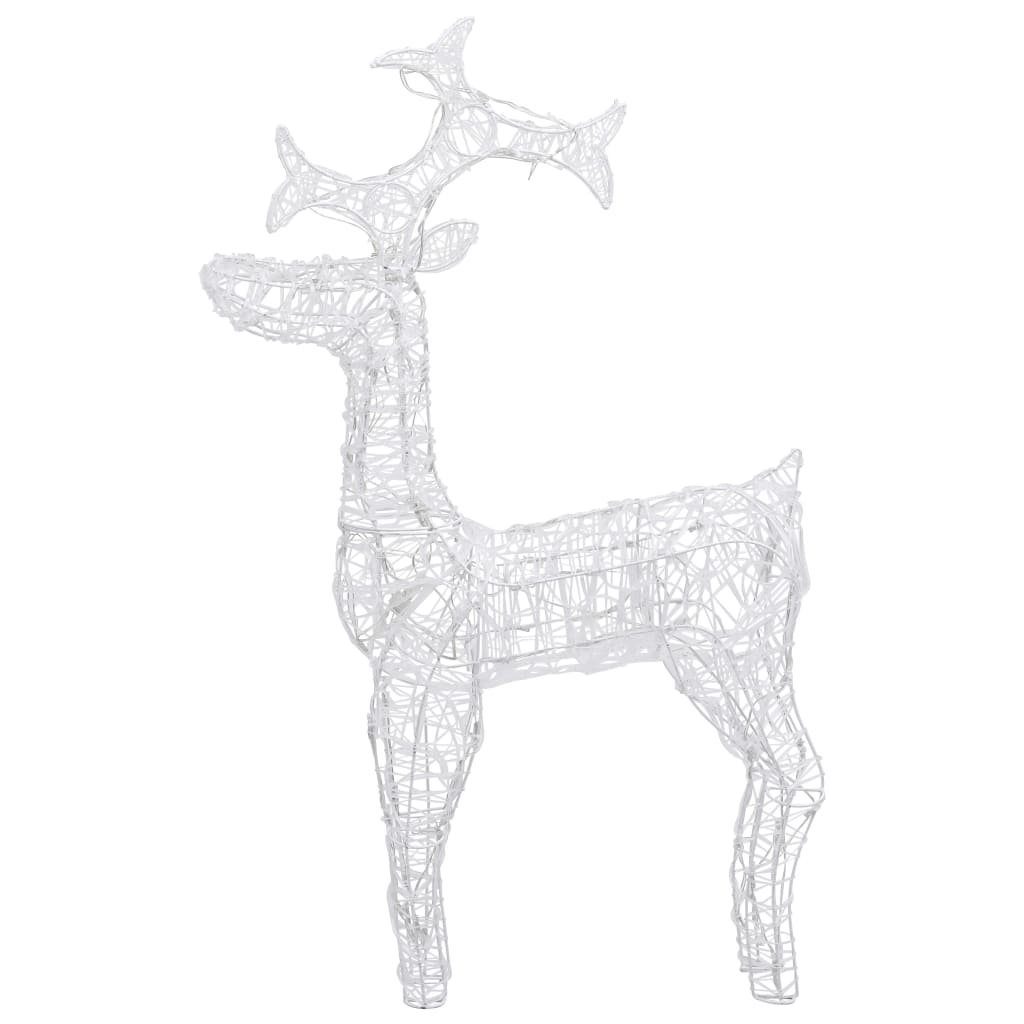 vidaXL Christbaumschmuck Weihnachtsdeko Rentier 90 LEDs 60x16x100 cm Acryl (1-tlg)