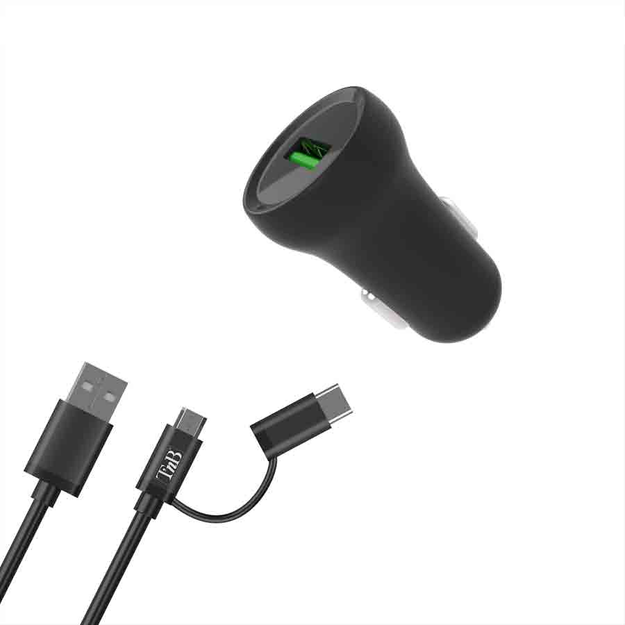 Autoladegerät AC mit USB-A, 18 W, von t'nb, 1 Stück - ATU