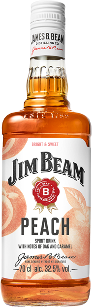 Jim Beam Peach - Bourbon Whiskey mit Pfirsich-Flavor