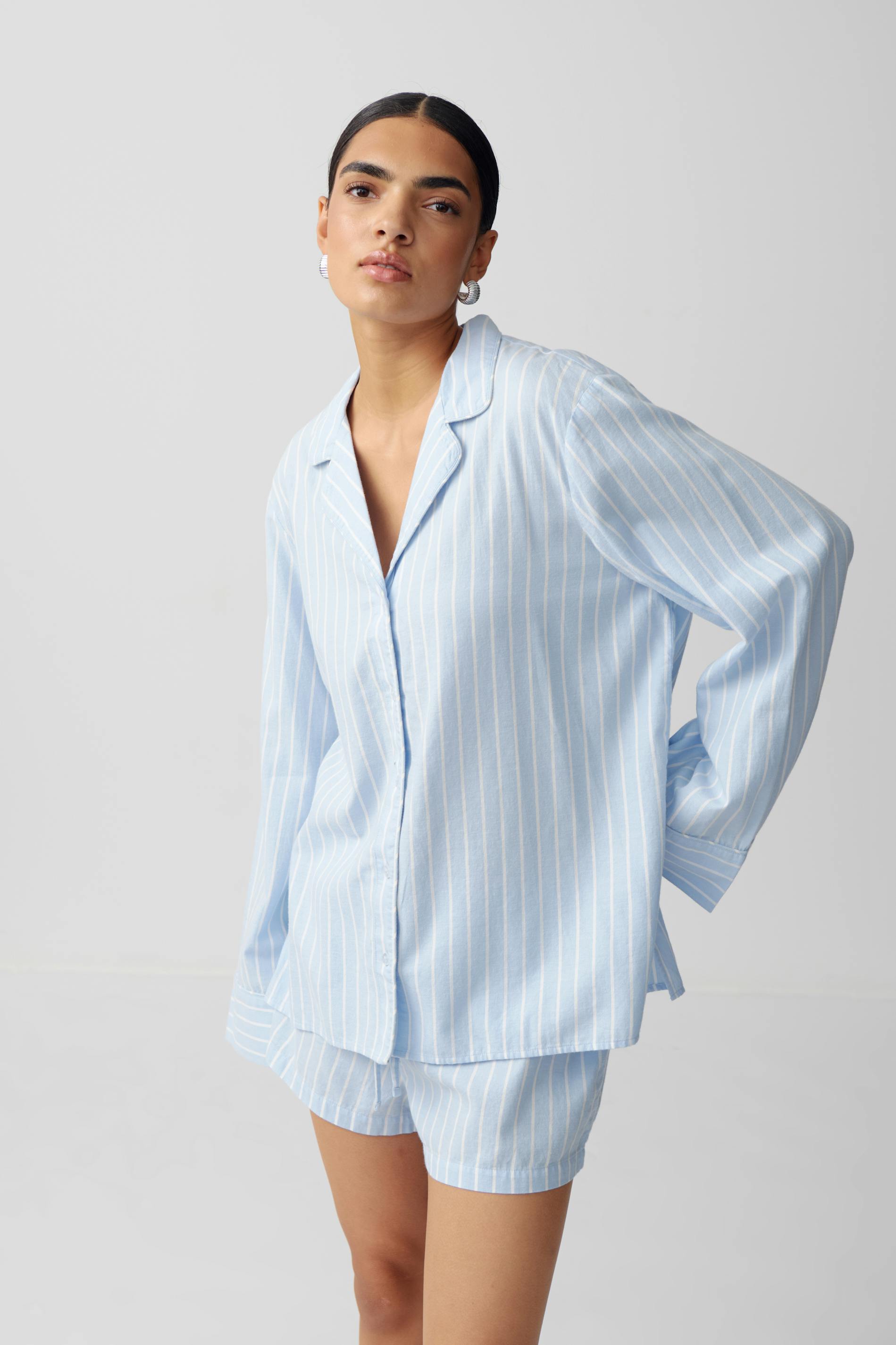 Flannel pyjamas shirt