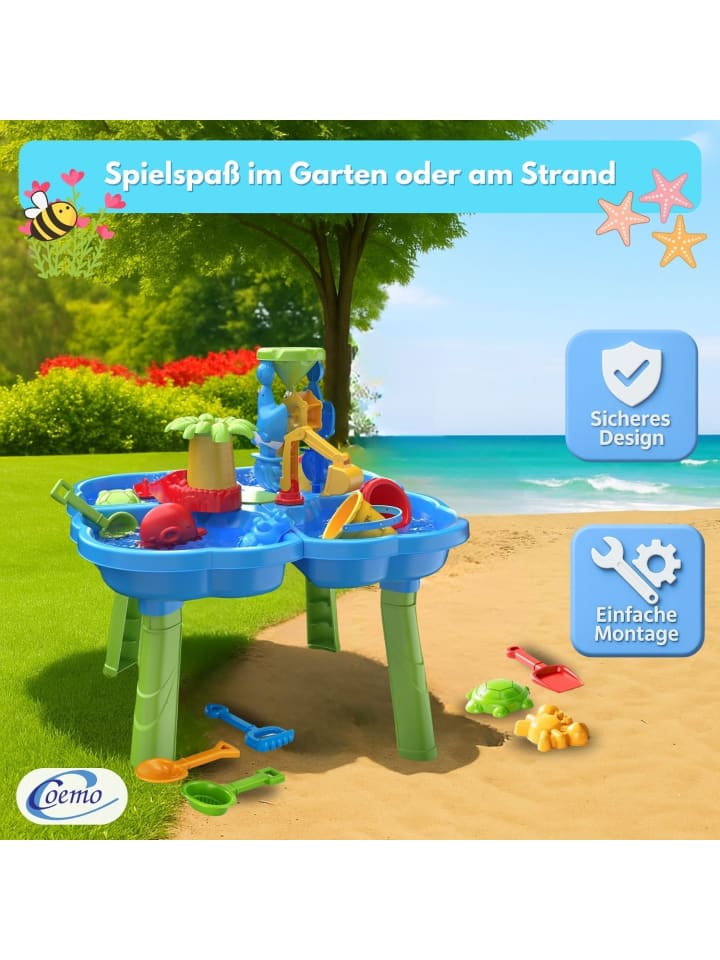 Coemo Wasserspieltisch NARIUS Spieltisch in Bunt günstig kaufen