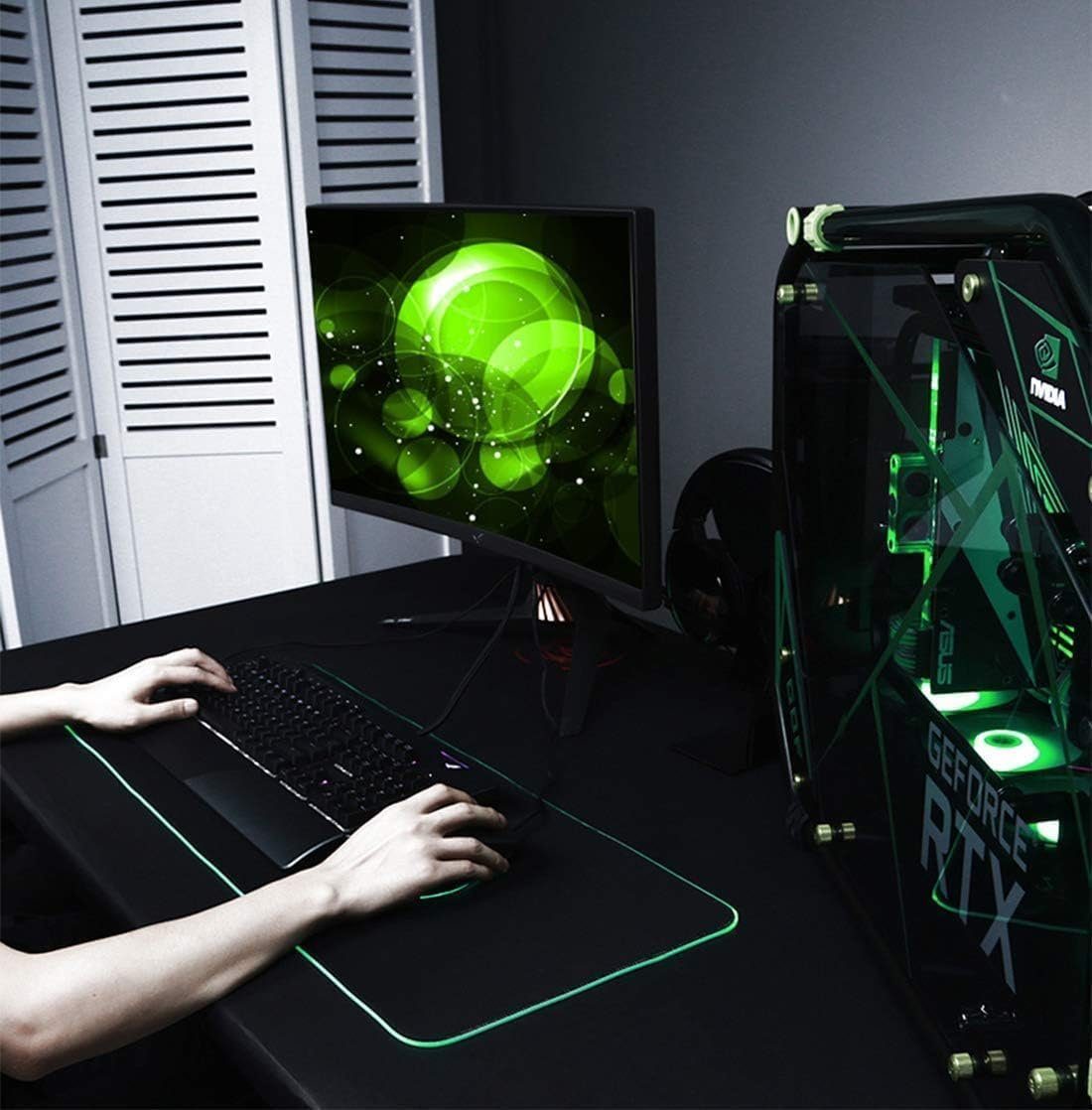 Gamedealer Gaming Mauspad Gamedealer LED Mousepad Mauspad XXL (Set)