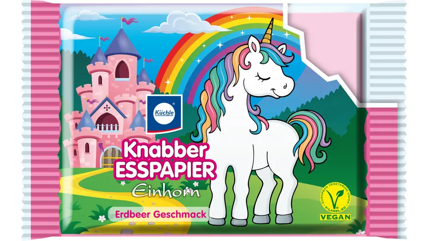 Küchle Knabber-Esspapier Einhorn 25 g