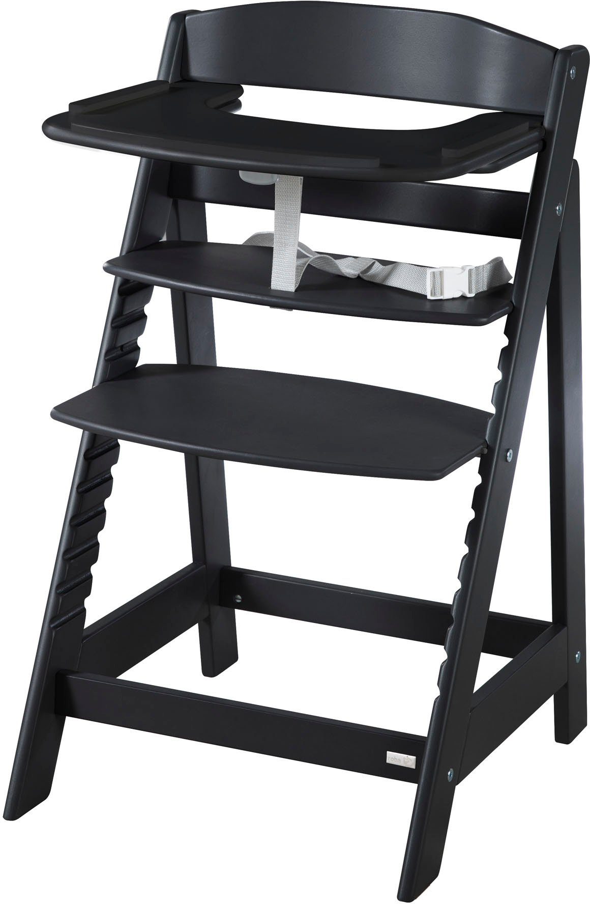 roba® Hochstuhltablett Essbrett, schwarz, Sit Up Flex