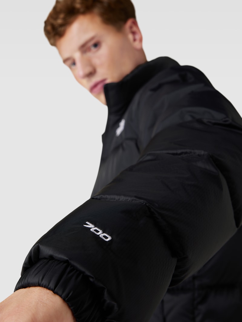 Steppjacke mit Label-Stitching Modell 'DIABLO DOWN' in schwarz