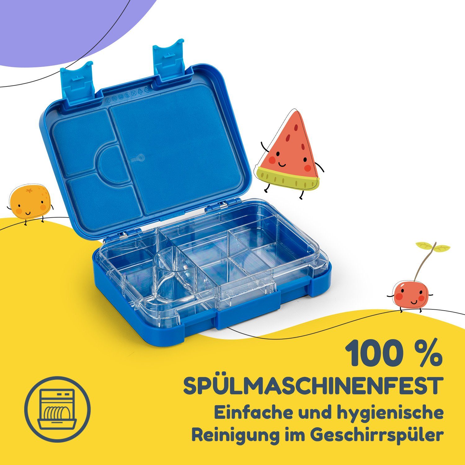 Klarstein Frischhaltedose schmatzfatz junior Lunchbox, Kunststoff