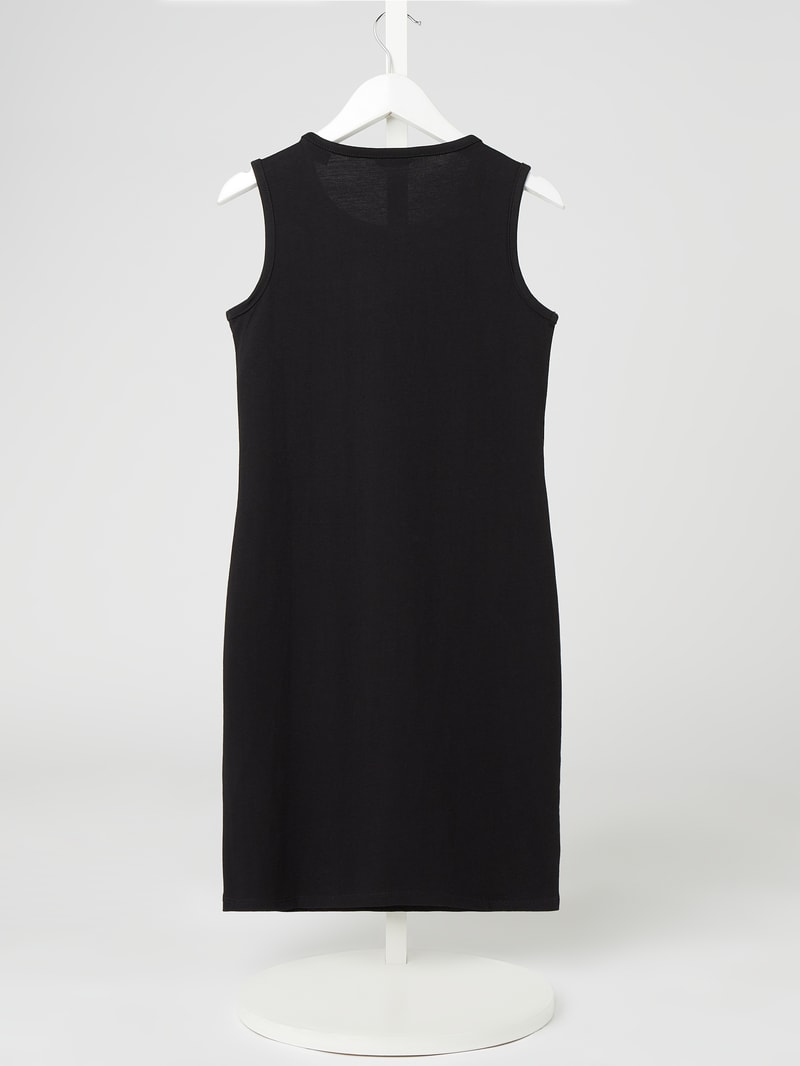 Strandkleid aus Baumwolle in schwarz