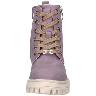 Tom Tailor Schnür Boots in lila