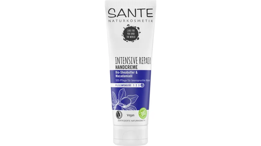 SANTE INTENSIVE REPAIR Handcreme Bio-Sheabutter & Macadamianussöl 75 ml