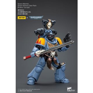 Warhammer 40k Actionfigur 1/18 Space Marines Space Wolves Claw Pack Brother Torrvald 12 cm