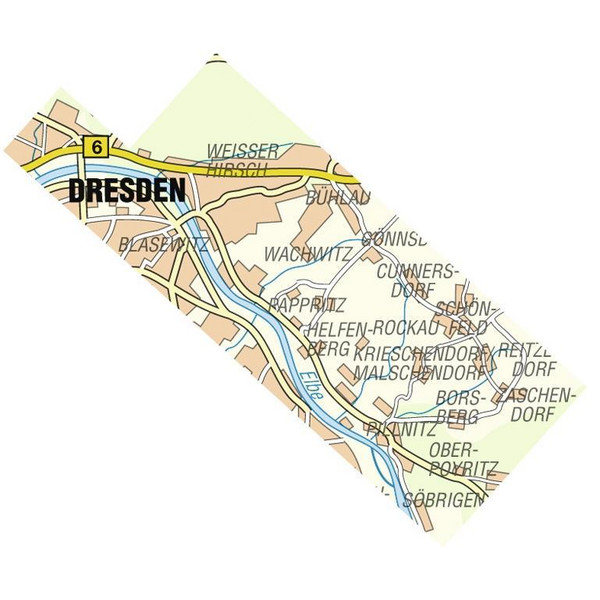 Dresdner Elbhang 1 : 10 000 - Wanderkarte