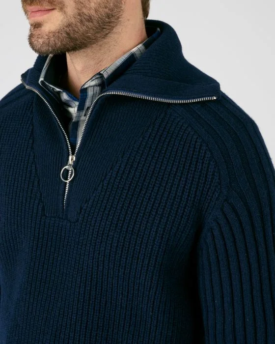 Pull à col camionneur maille chaude
