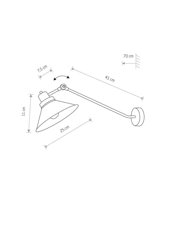 Licht-Erlebnisse Wandlampe in Schwarz günstig kaufen onesize