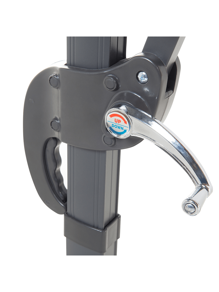 Beliani Ampelschirm SAVONA in Grau/Schwarz - (W) 300 x (H) 241 x (L) 300 cm günstig kaufen onesize
