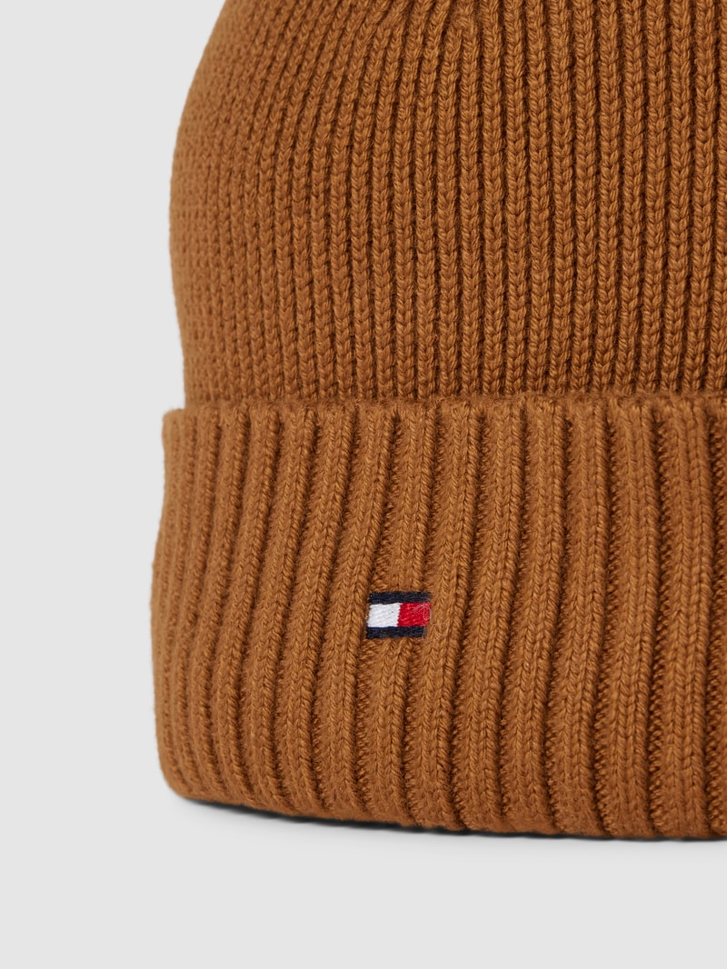 Mütze mit Logo-Stitching Modell 'ESSENTIAL FLAG' in cognac