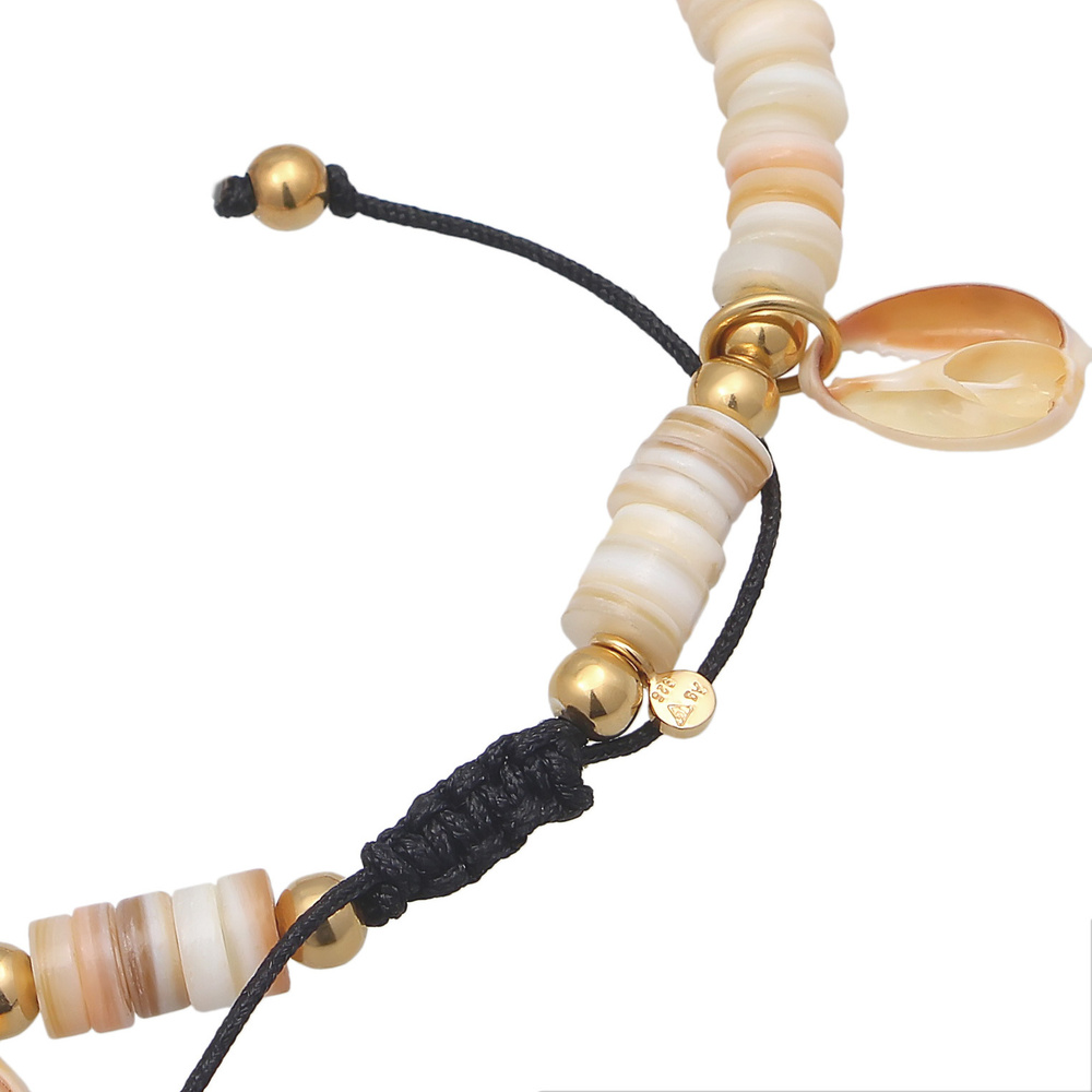 Elli Elli Bracelet de Cheville Femmes bracelet de cheville style surfeur avec coquilla Bijoux