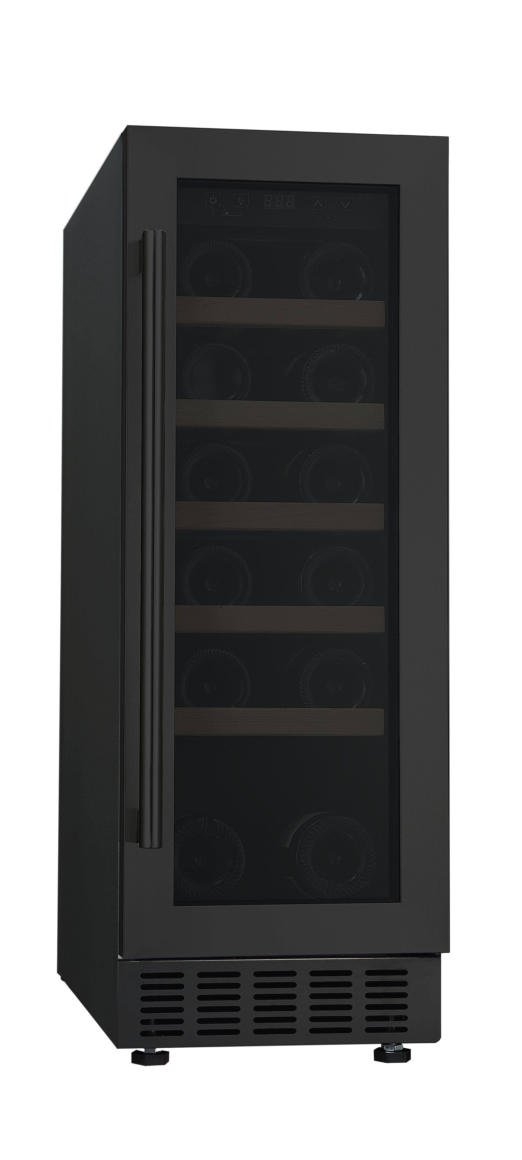 PKM Weinkühlschrank PKM UWTS56-20G,LED-Beleuchtung, 1 Temperaturzone, regelbares Thermostat