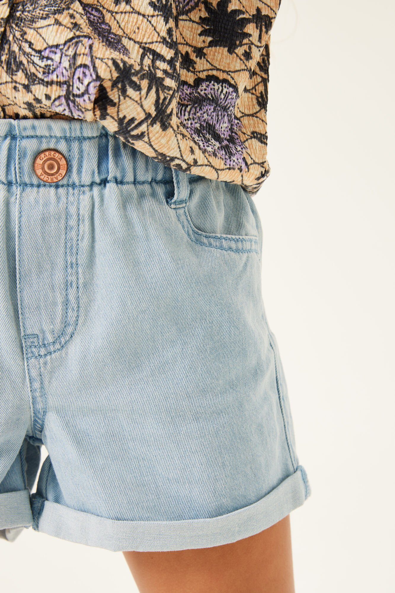 Garcia Jeansshorts mit Schlupfbund