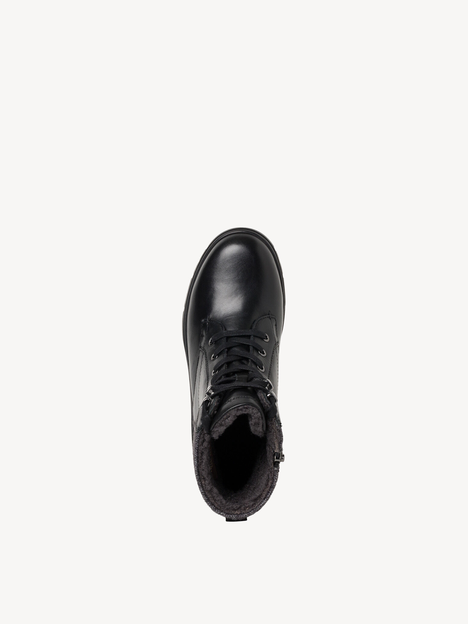 Bottine en cuir - noir