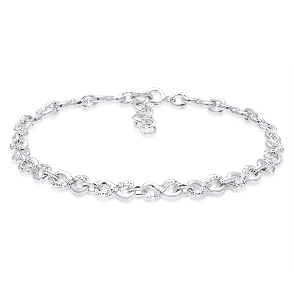 Elli Elli Bracelet Simbole Infini Cristal  (925/1000) Argent Bracelet
