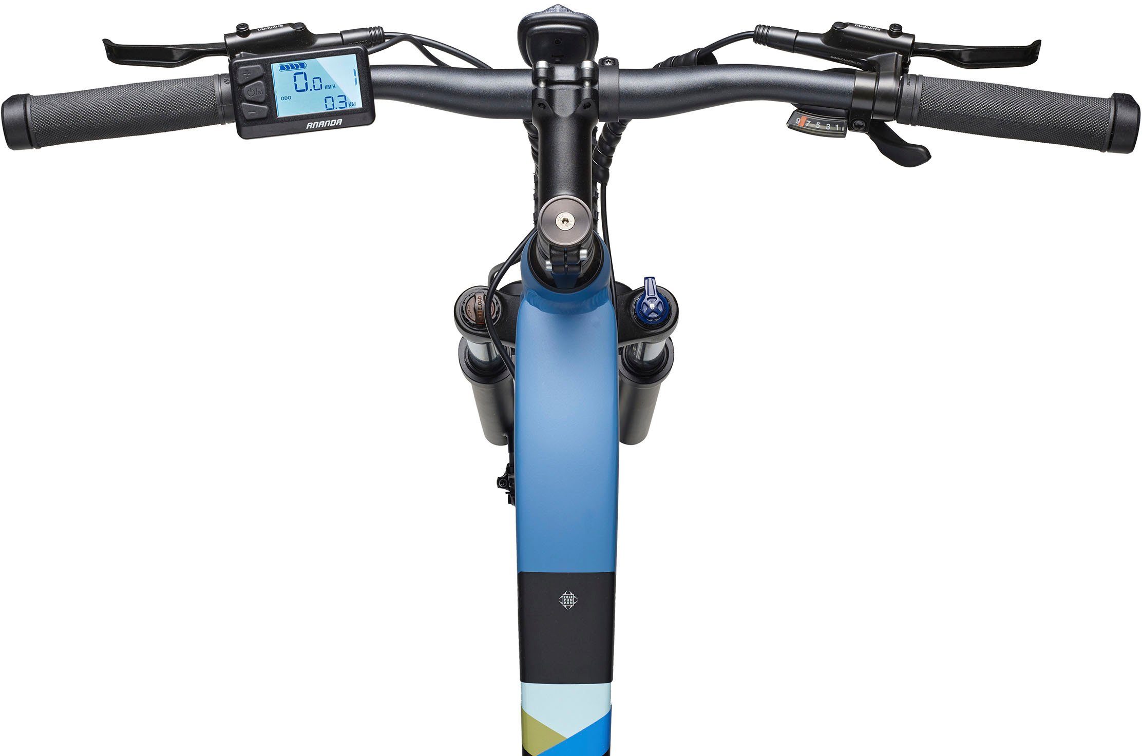 Telefunken E-Bike Aufsteiger M925, 8 Gang Shimano Acera Schaltwerk, Kettenschaltung, Mittelmotor, 504 Wh Akku