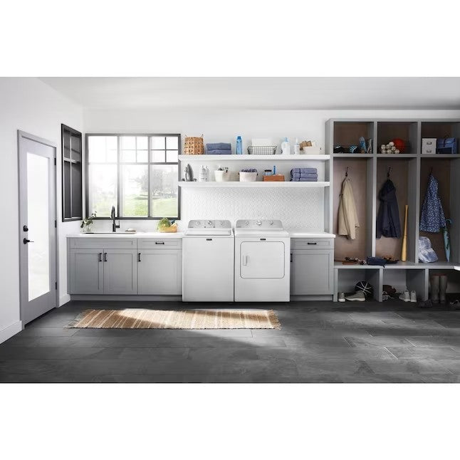 Maytag 4.5-cu ft High Efficiency Agitator Top-Load Washer (White)