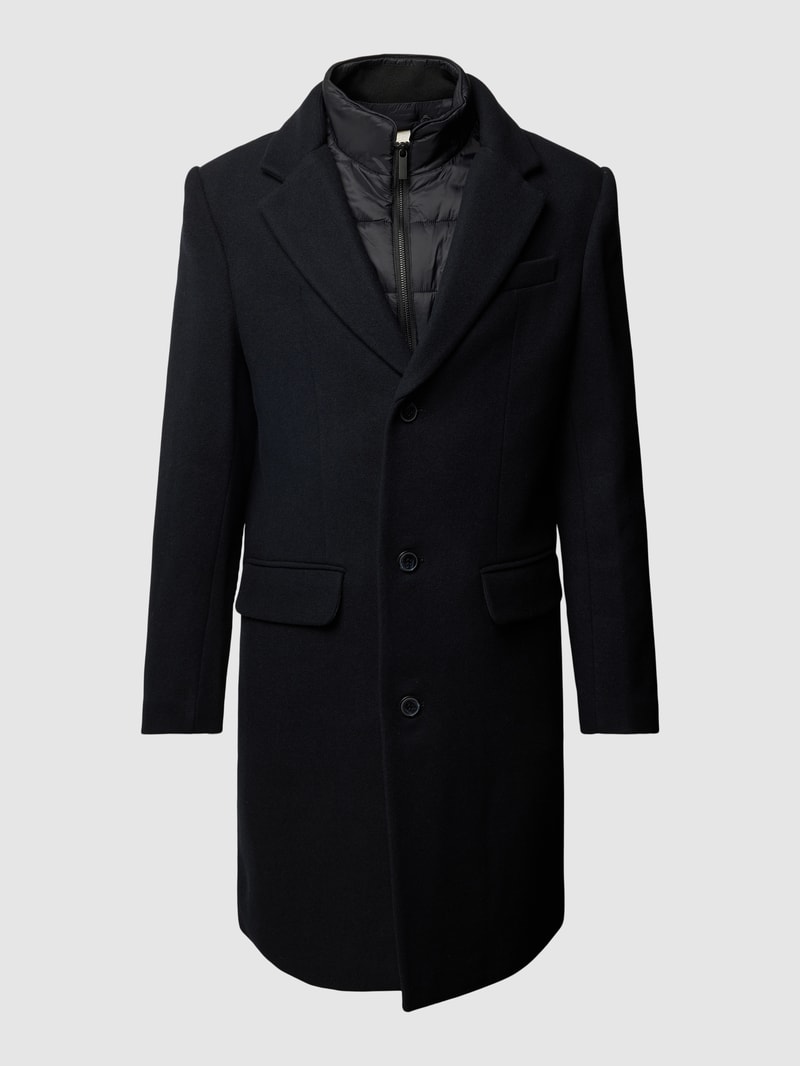 Mantel im Double-Layer-Look Modell 'JOSEPH' in schwarz