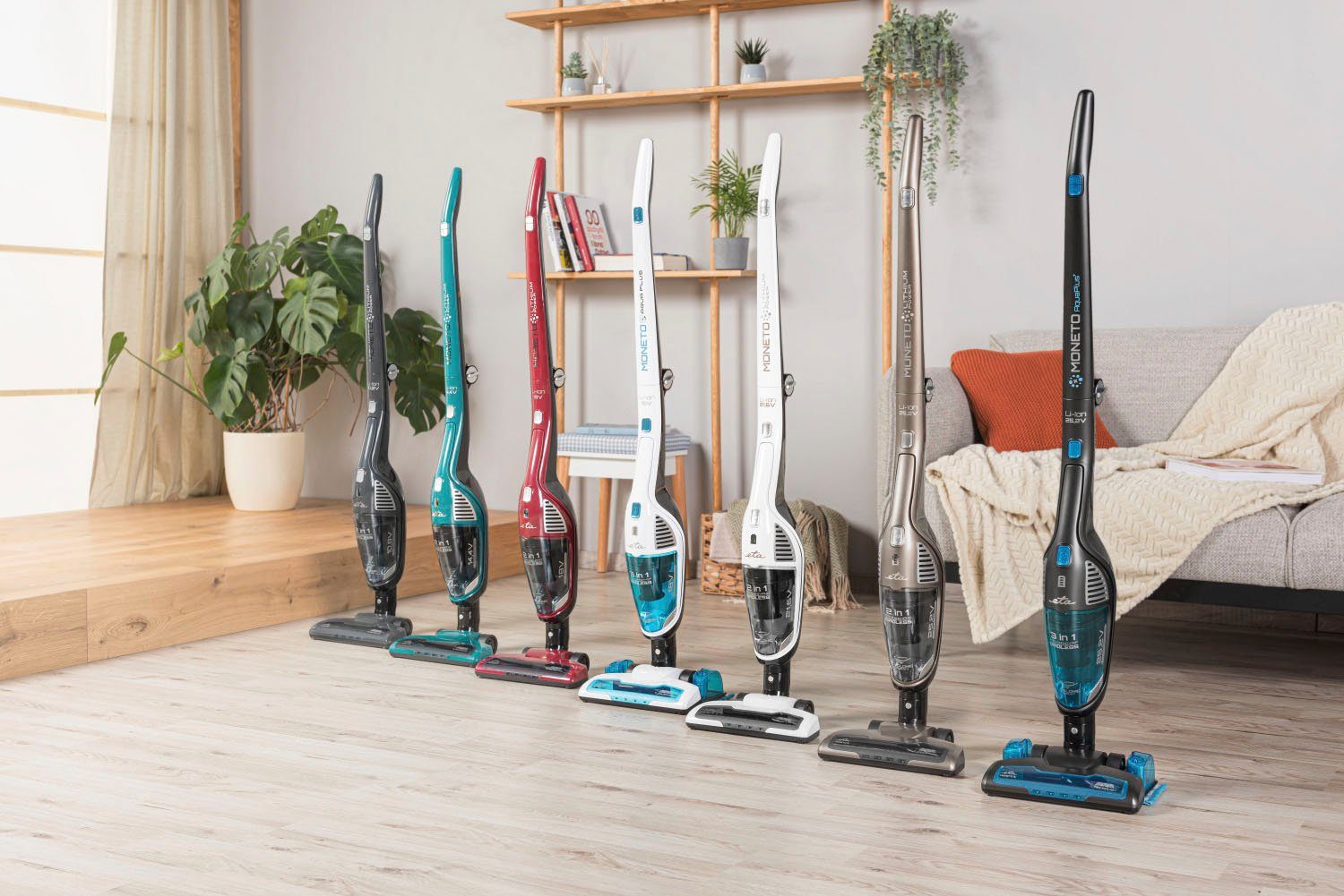 eta Nass-Trocken-Akkusauger 3 in 1 Moneto Aqua Plus ETA444990010, 39,6 W, beutellos