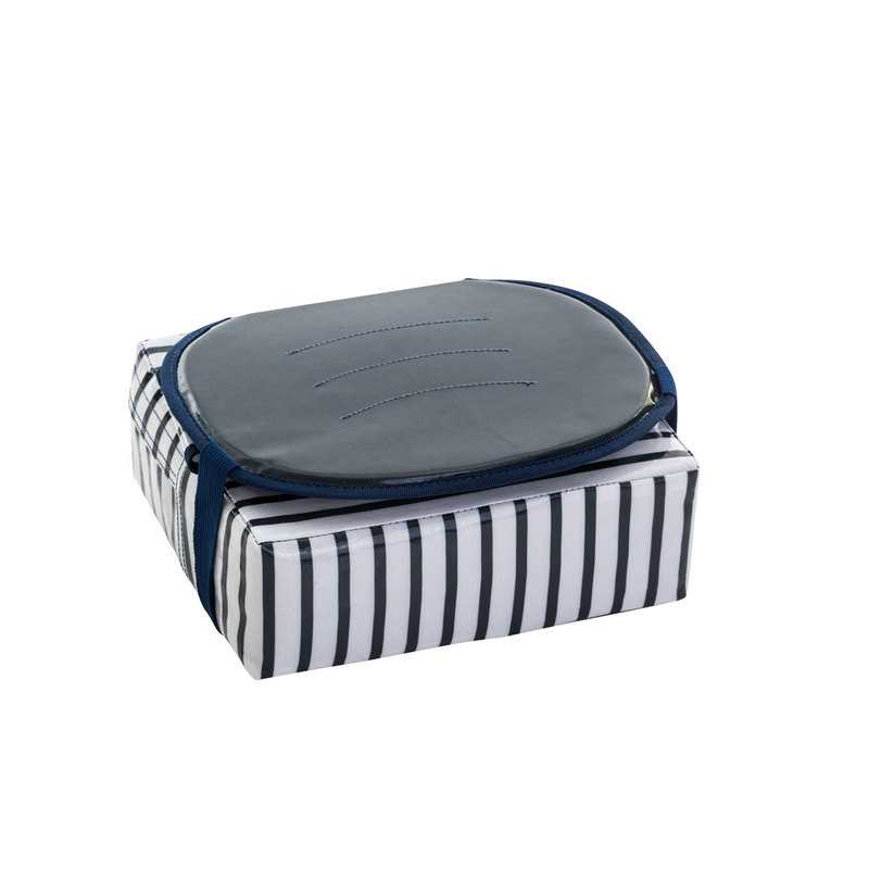 Rehausseur de chaise Easy Up rayé bleu Babytolove