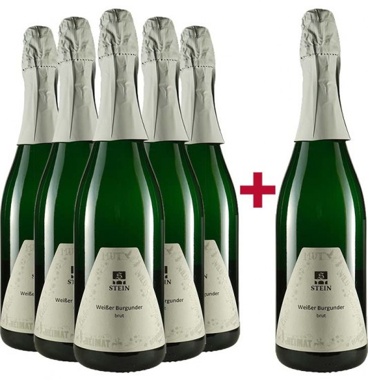 5+1 Paket Weißburgunder Sekt brut - Weingut Karl Stein