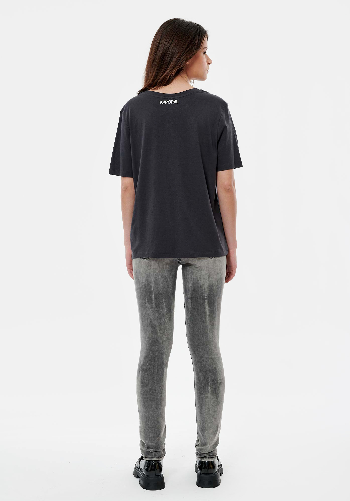 LOUI   T-shirt gris femme