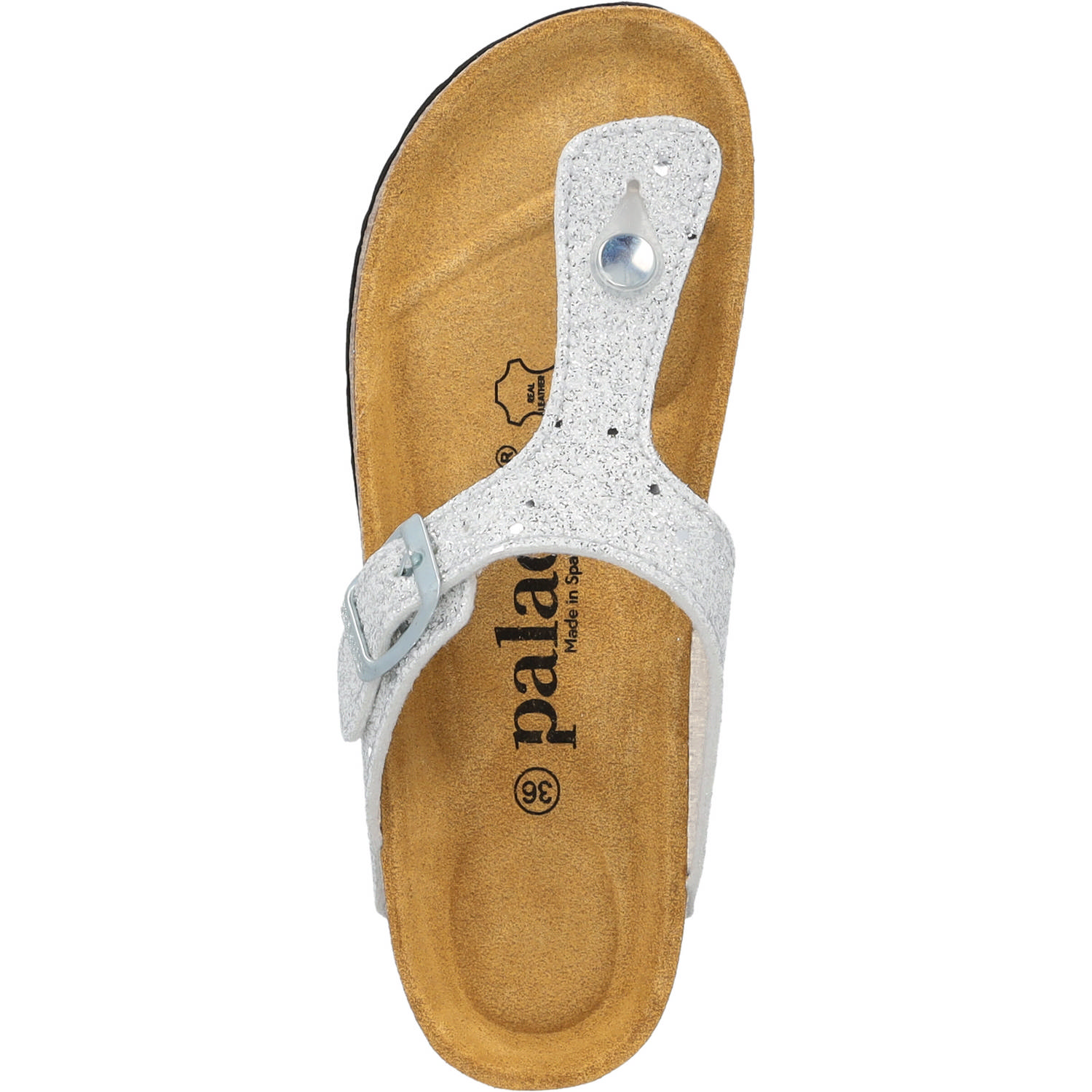 Palado Kids Kos G Glitzer, Zehentrenner, Kinder, Weiß