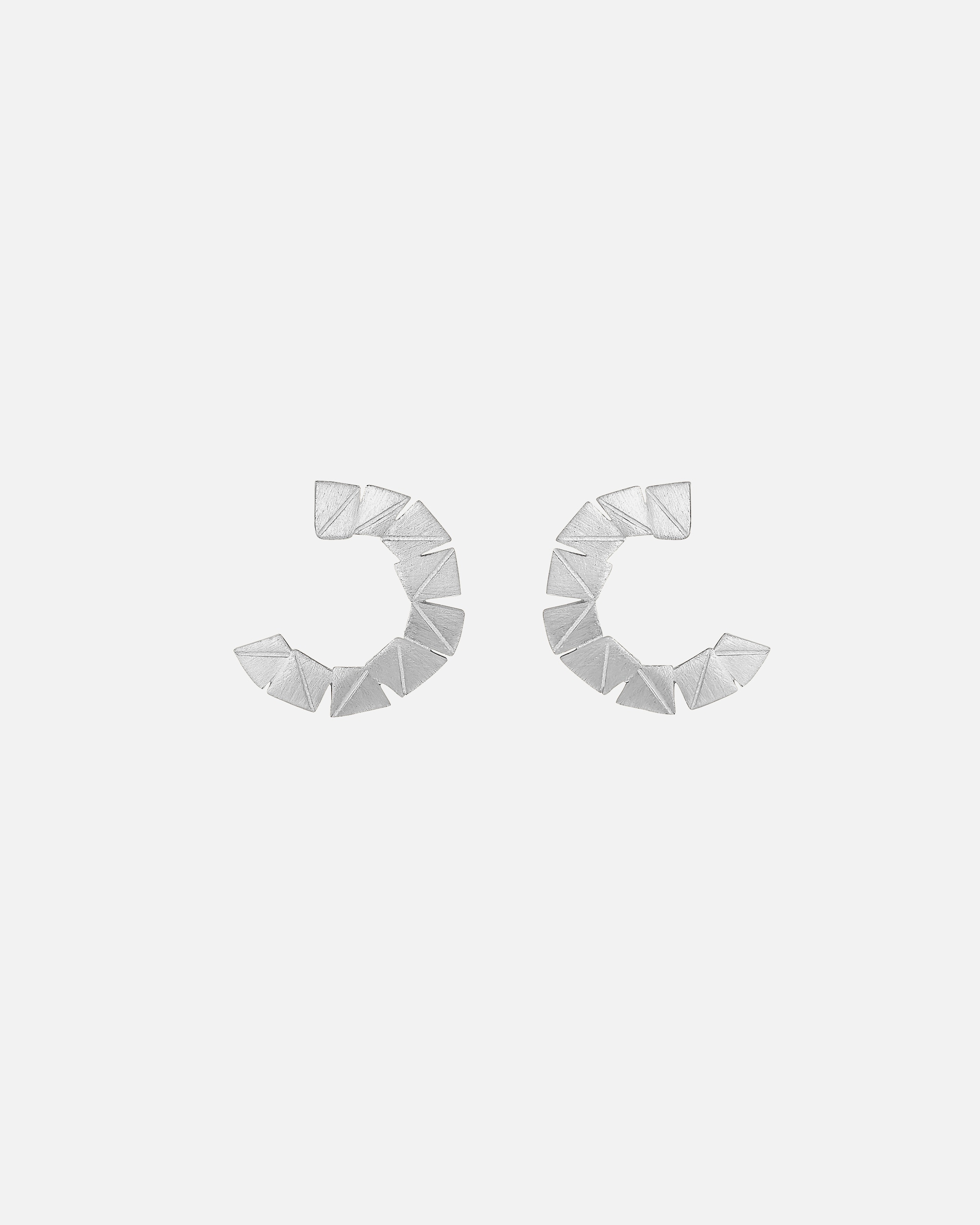 Boucles d'oreilles de fête Heideman en argent mat