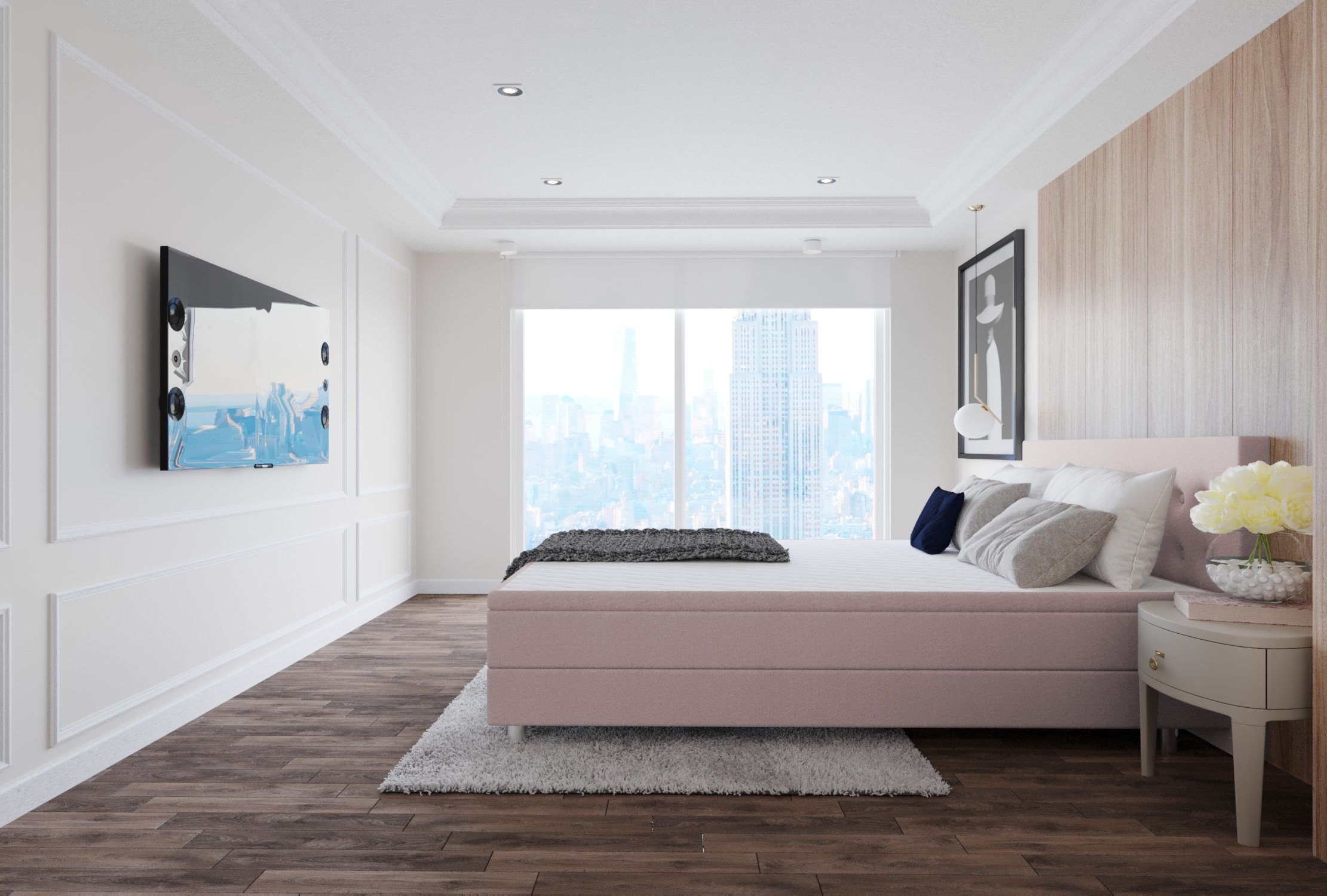 Best for Home Boxspringbett Sawana, mit Topper