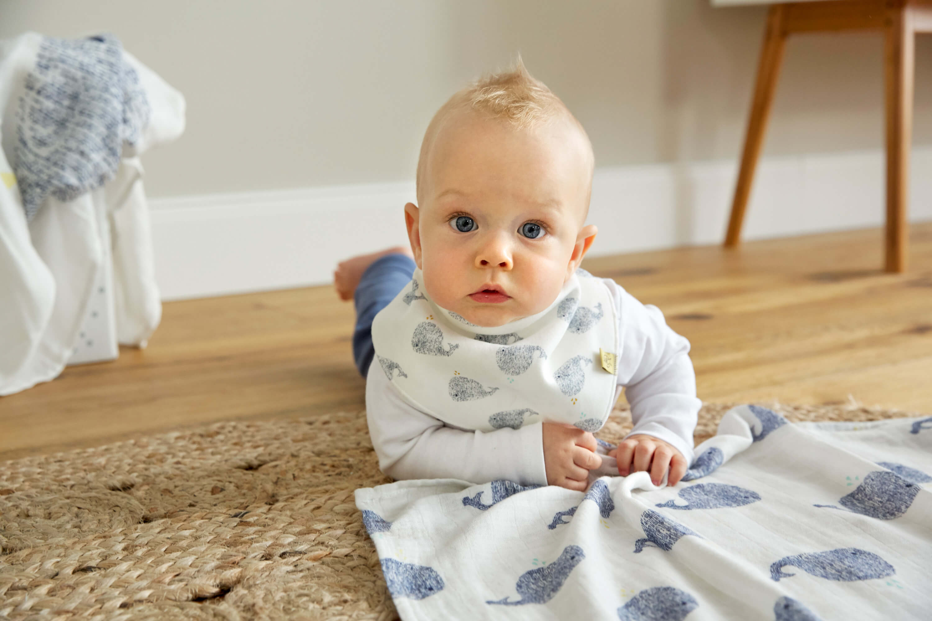 Dreieckstuch Baby - Bandana, Little Water Whale