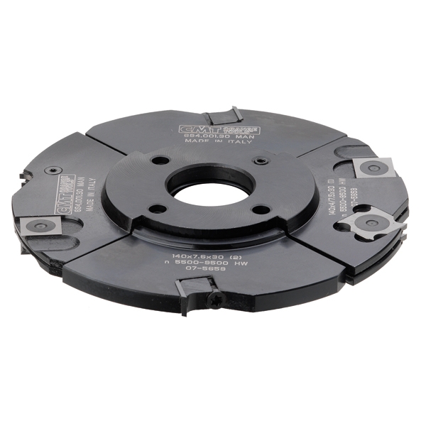 CMT 694.001.30 Freză de canelat reglabilă în 3 piese 140 x 30 cu lame WPL tip MAN