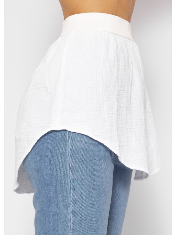 SASSYCLASSY Unterrock aus Musselin in Weiß günstig kaufen S/M