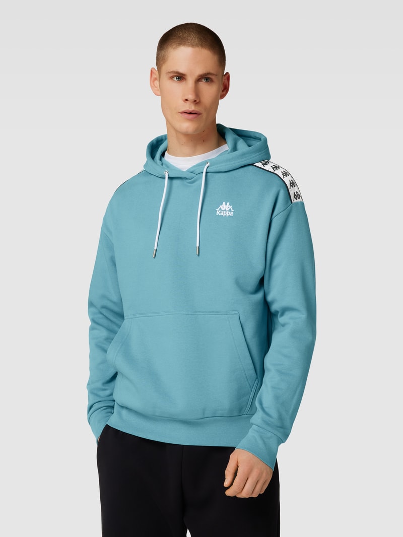 Hoodie mit Logo-Stitching in mint