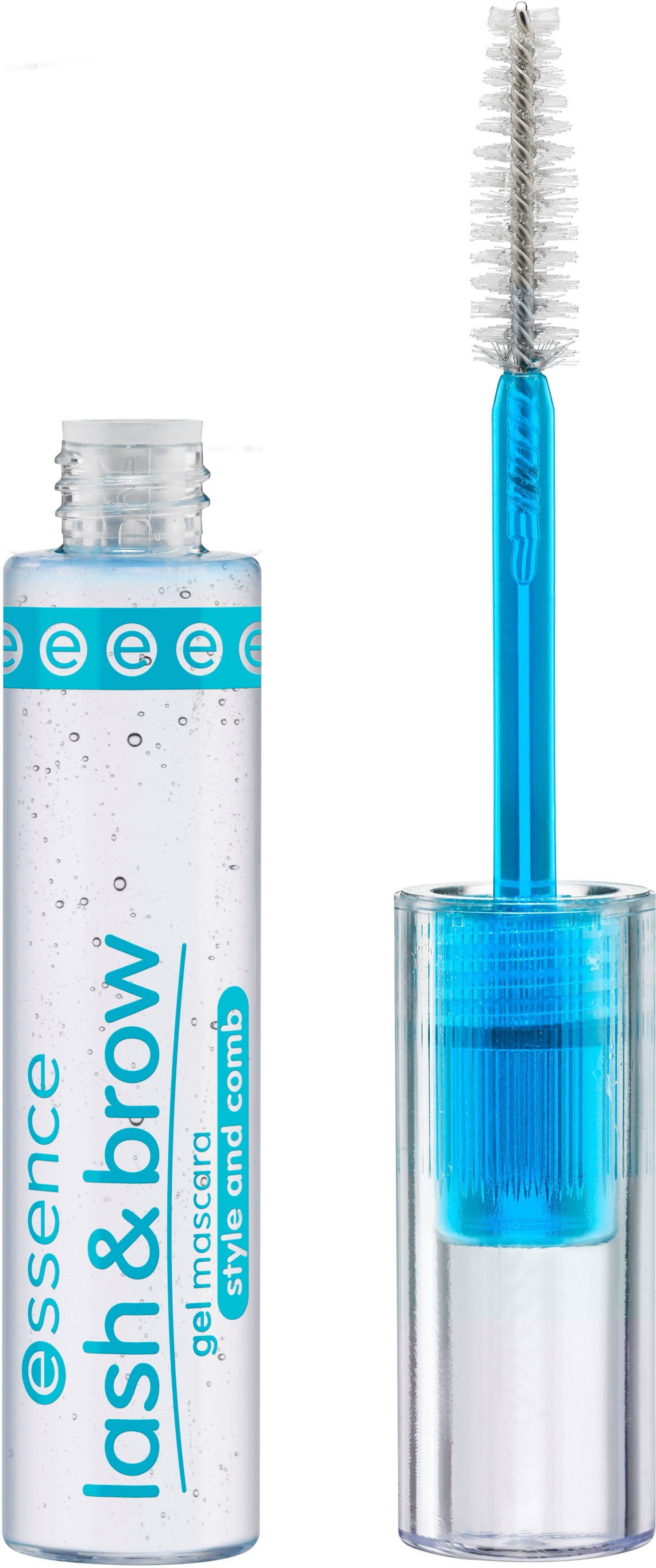 Essence Mascara lash & brow gel, 3-tlg., Wimperntusche und Augenbrauen-Gel, pflegend