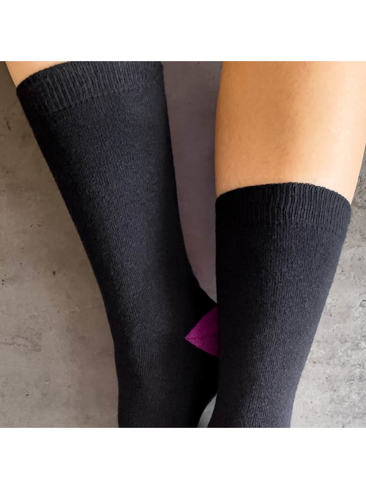 Occulto 10er Pack Muster Baumwollsocken Gertrud in Schwarz-Herbst günstig kaufen