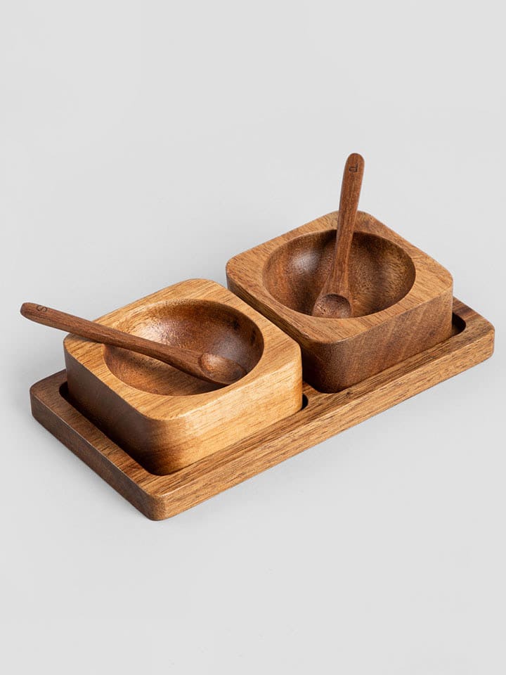 Homla 5tlg. Servierset in Braun günstig kaufen onesize
