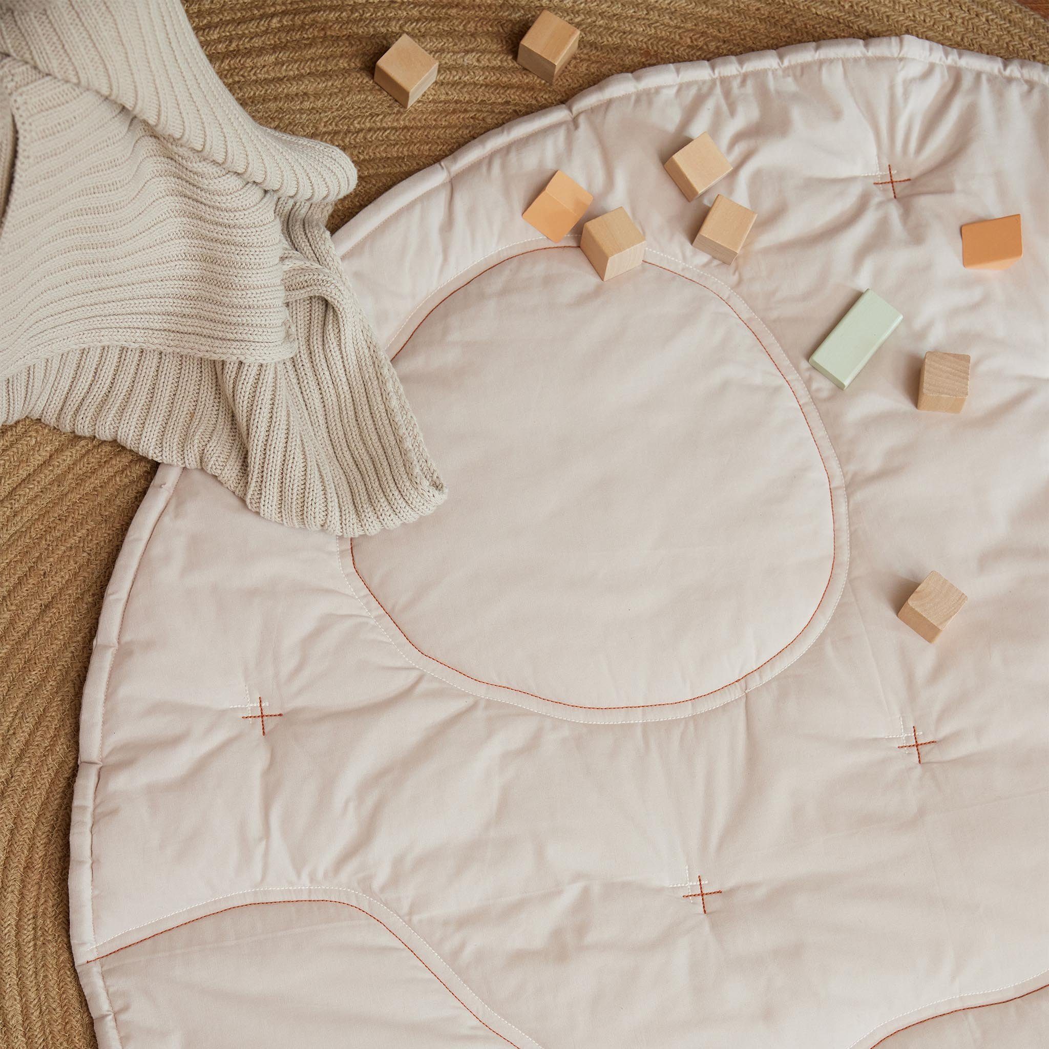 Babydecke Baumwoll-Kinderdecke Santo, Urbanara, Kinderdecke, 100% Bio-Baumwolle in schwerem Strickdesign