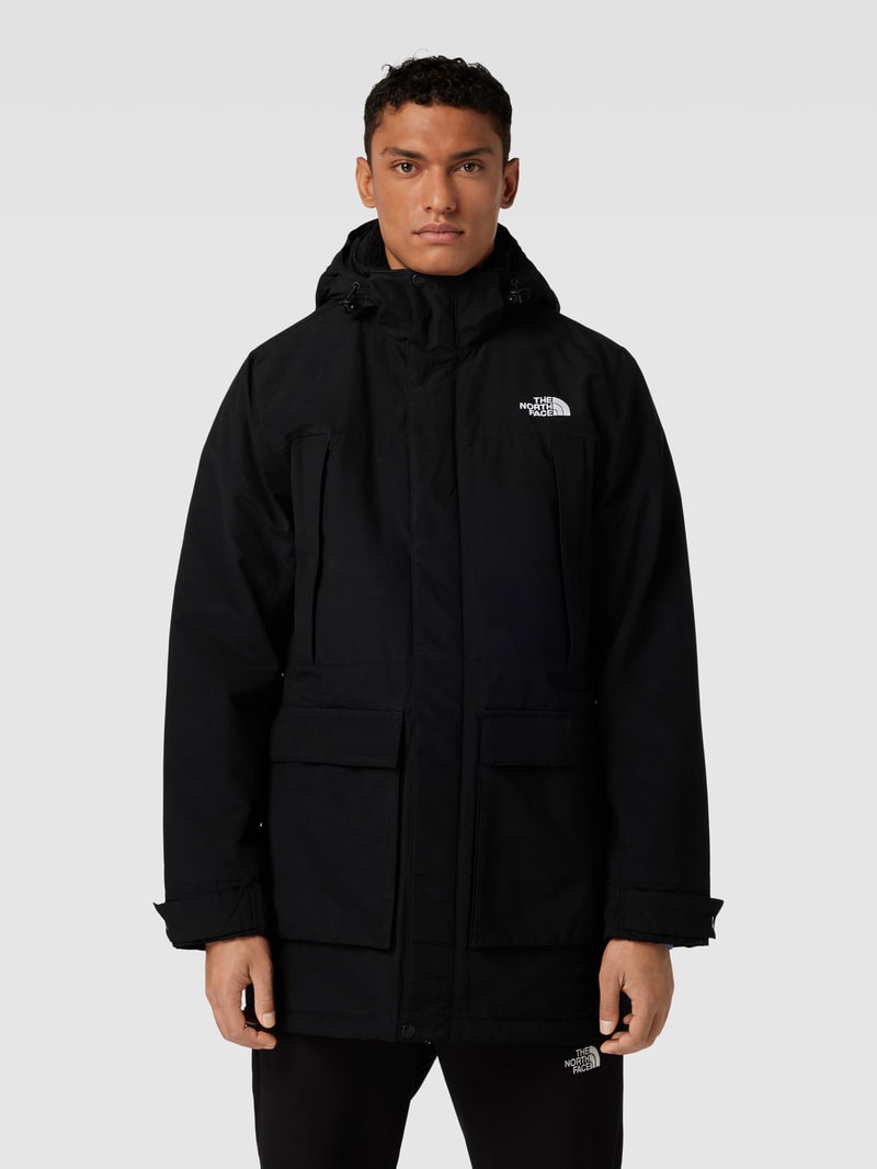 Parka mit Label-Stitching Modell 'KATAVI' in schwarz