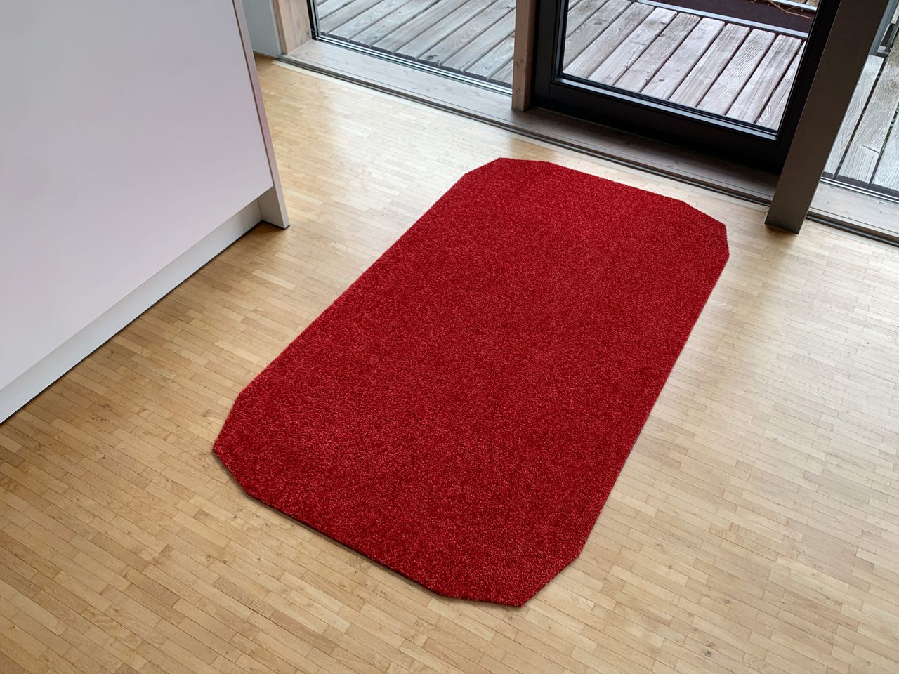 Keilbach Designprodukte Keilbach Schuhabstreifer, 145 x 85 cm, rot