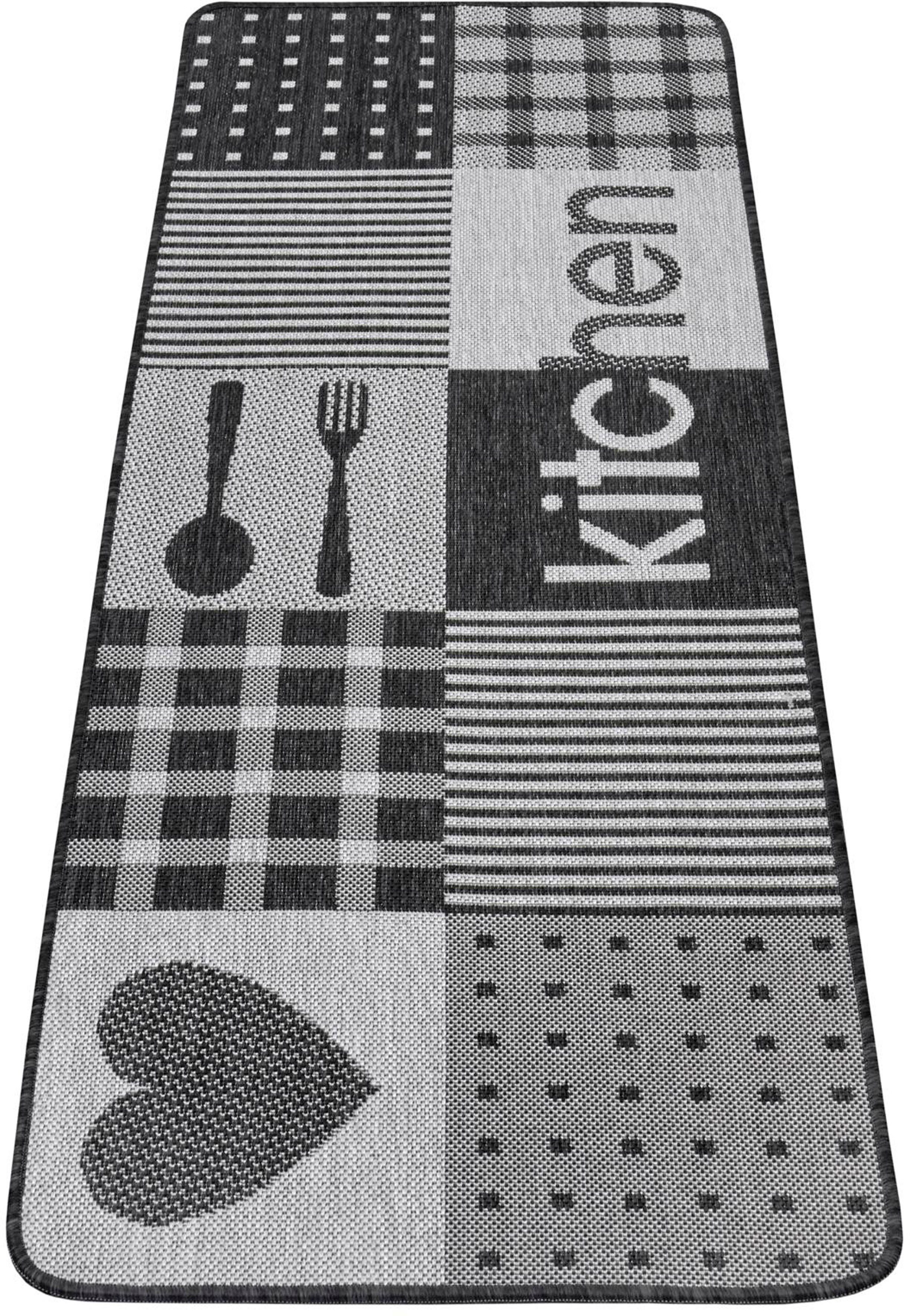 Läufer Patchwork Kitchen, HANSE Home, rechteckig, Höhe: 5 mm, Läufer, Rutschfest, Küchenteppich, Küche, Teppich, Flachgewebe