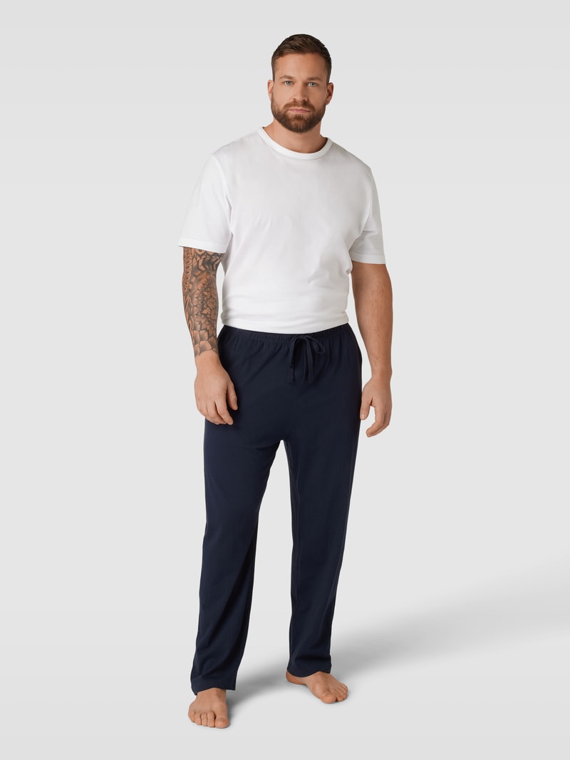 PLUS SIZE Sweatpants mit Eingrifftaschen Modell 'SAPPORO' in dunkelblau