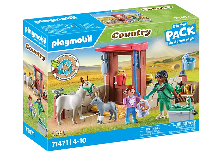 Tierarzteinsatz bei den Eseln