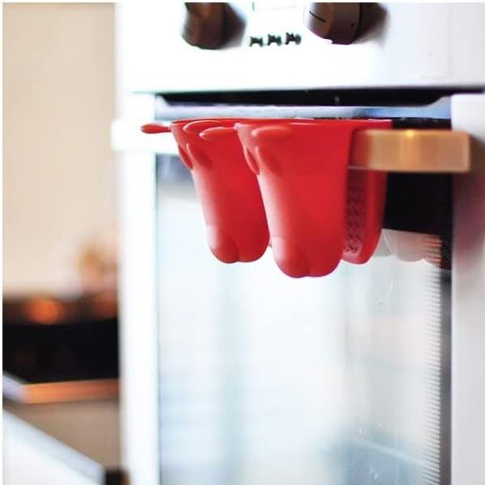 Tian Dee Topfhandschuhe 2x Silikon Ofen Topflappen, Silikon Topfhandschuh Ofenhandschuh